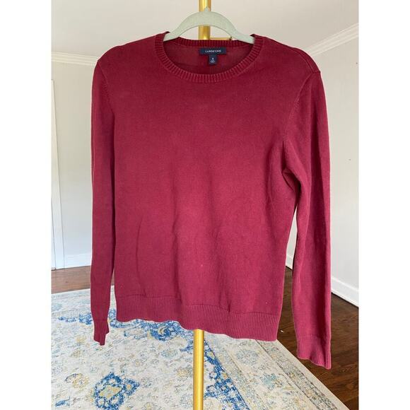 Lands’ End Sweater Cozycore Granola Girl Supima Cotton Feminine Capsule Cottage - Picture 2 of 8